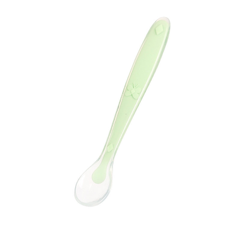 Newborn Soft Baby Training Feeding Tool Silicone Baby Spoon For Kids Toddlers Children Infants