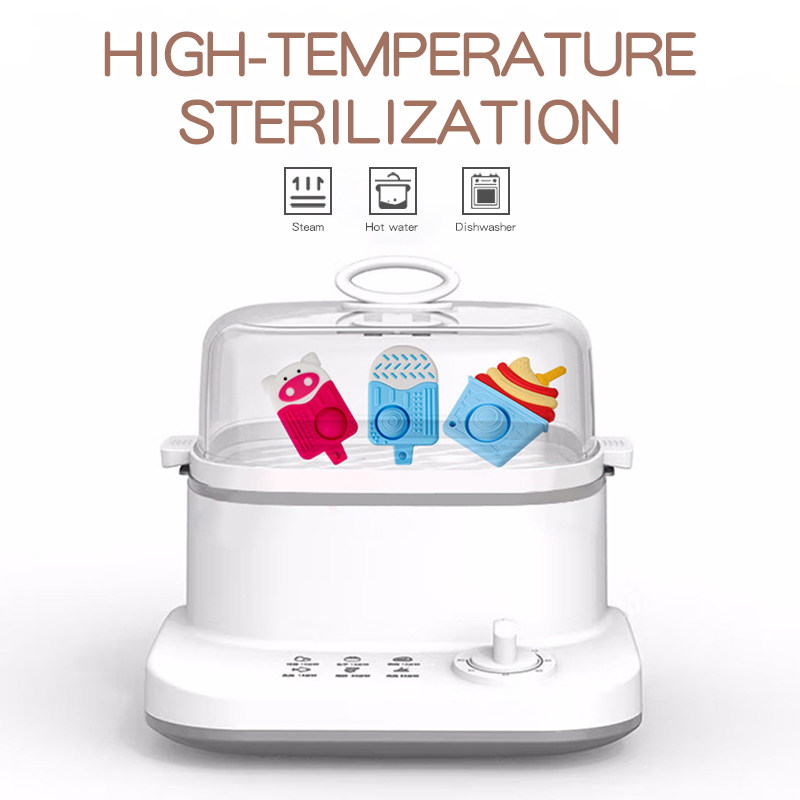 Baby Teething Toys for 6-12 Months 100% Silicone Teething Toy Gifts Popsicle Shape with Press Teether chew Toys BPA Free