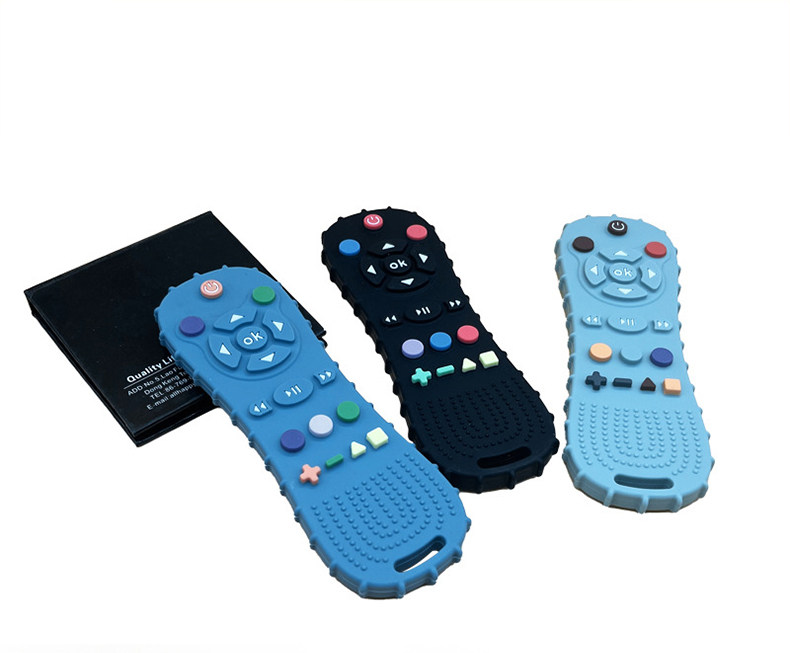Silicone Baby Teething Toys Teether for Babies 6-12 Months Remote Control Shape Teething Toys Silicone Soft-Textured Teeher