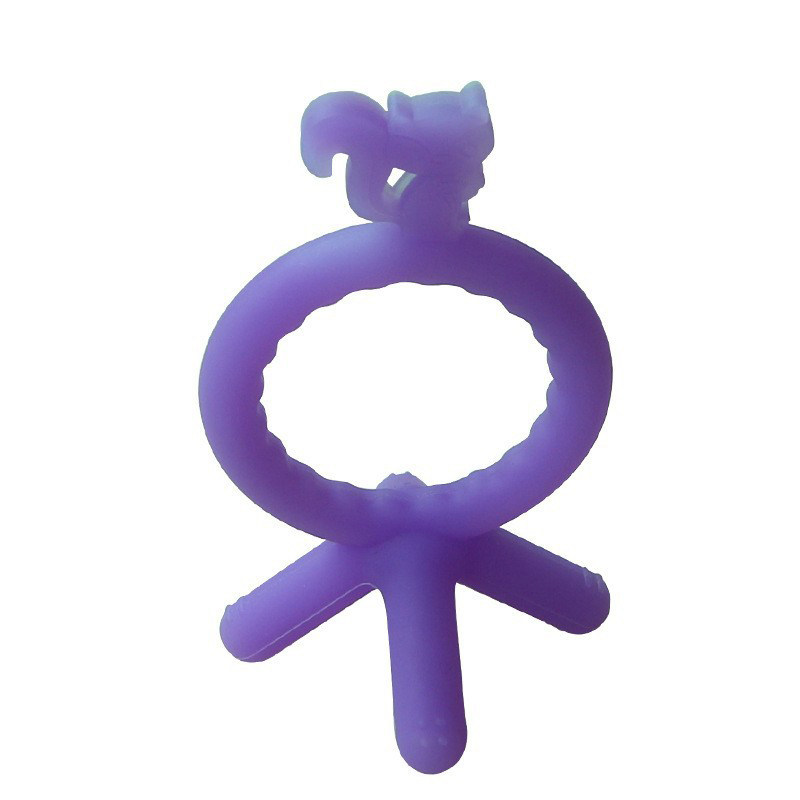 OEM/ ODM Food Grade Silicone Anti-dropping Silicone Baby Teether Soft Squirrel Shape Teether Molar for Feeding baby Sensory Toys