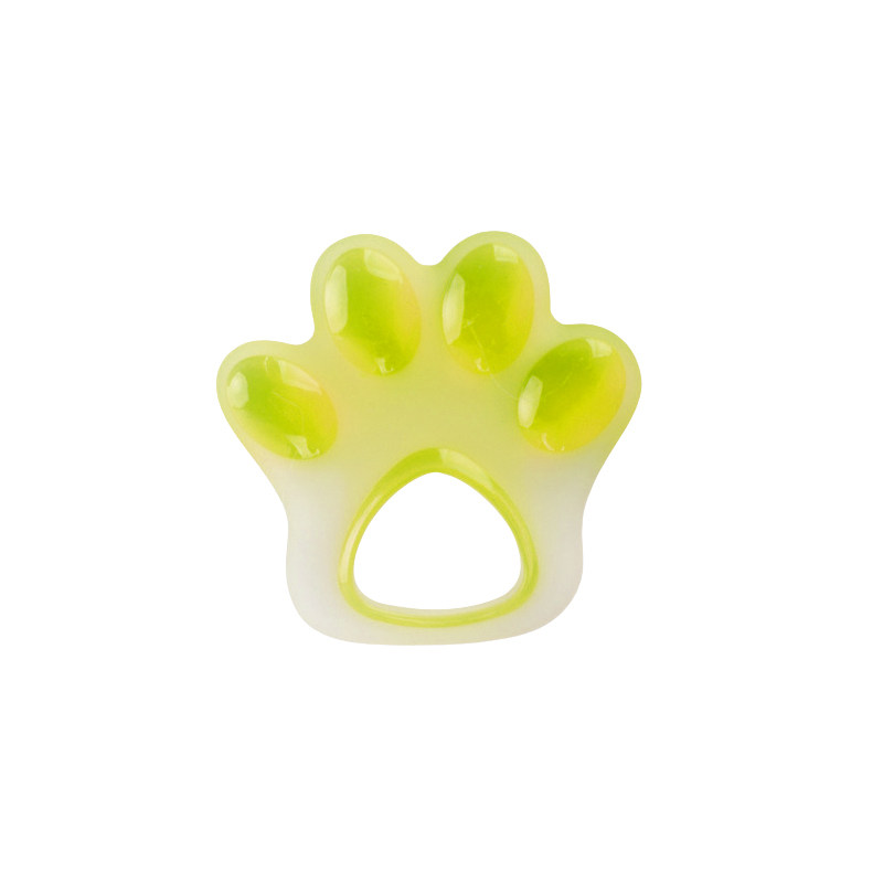 Leafree Natural Silicone Non Drop with Handle Claw Design Teether baby Rings Teething Play Toy Infant Teether Chew Toys