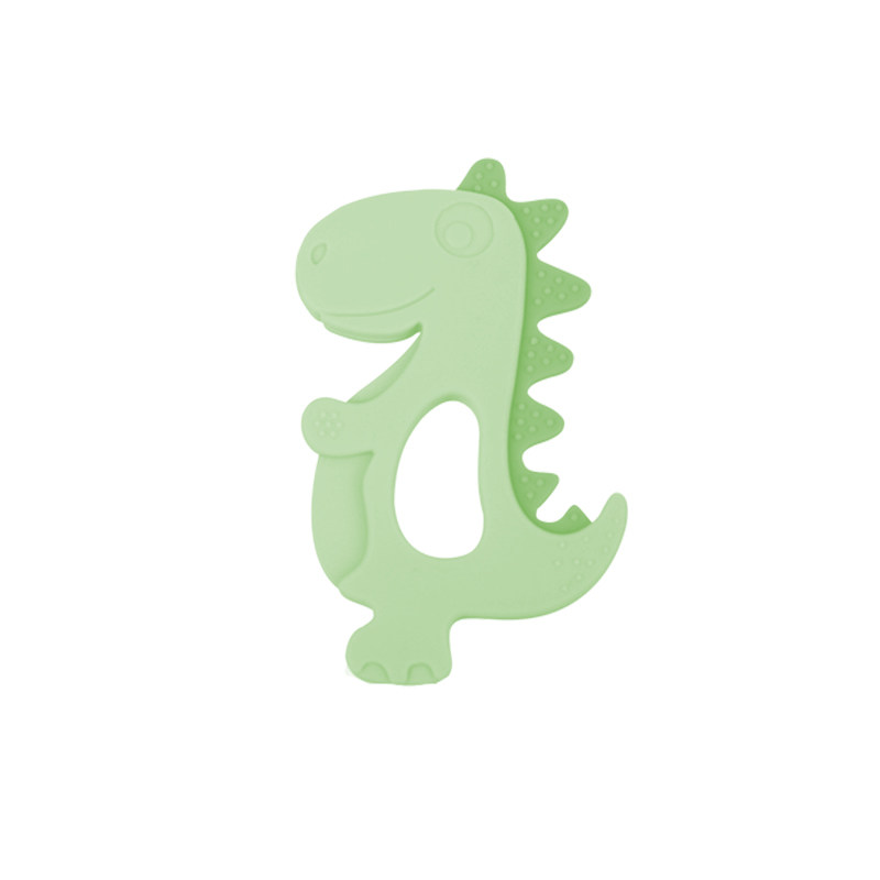 OEM/ ODM Food Grade Silicone Anti-dropping Silicone Baby Wrist Teether Dinosaur Baby Mitten Teether Molars for Feeding babies