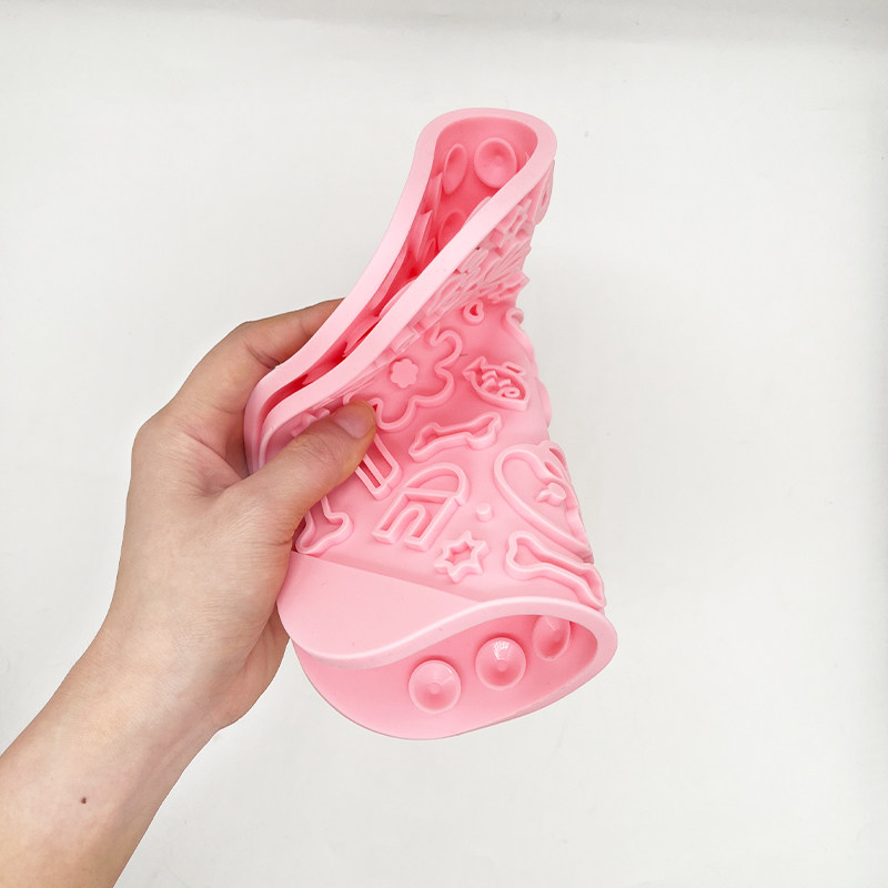 Silicone pet square licking pad