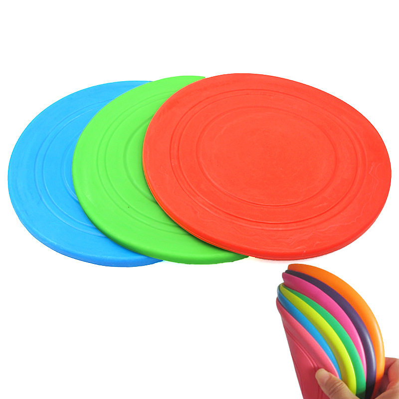 Frisbee Bite resistant Dog Toy Soft Frisbee Floatable Throwing Interactive Dog Training Toy