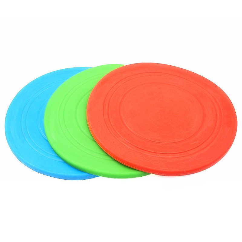 Frisbee Bite resistant Dog Toy Soft Frisbee Floatable Throwing Interactive Dog Training Toy