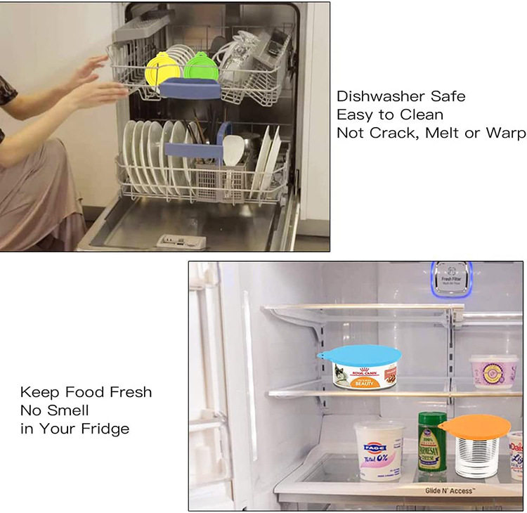 Silicone pet can lid preservation lid cat and dog food sealing lid