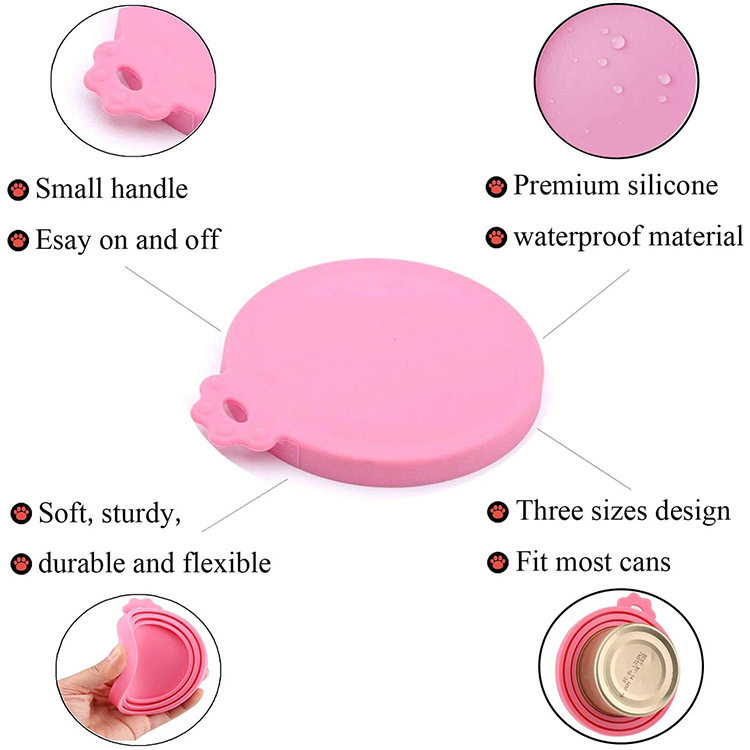Silicone pet can lid preservation lid cat and dog food sealing lid