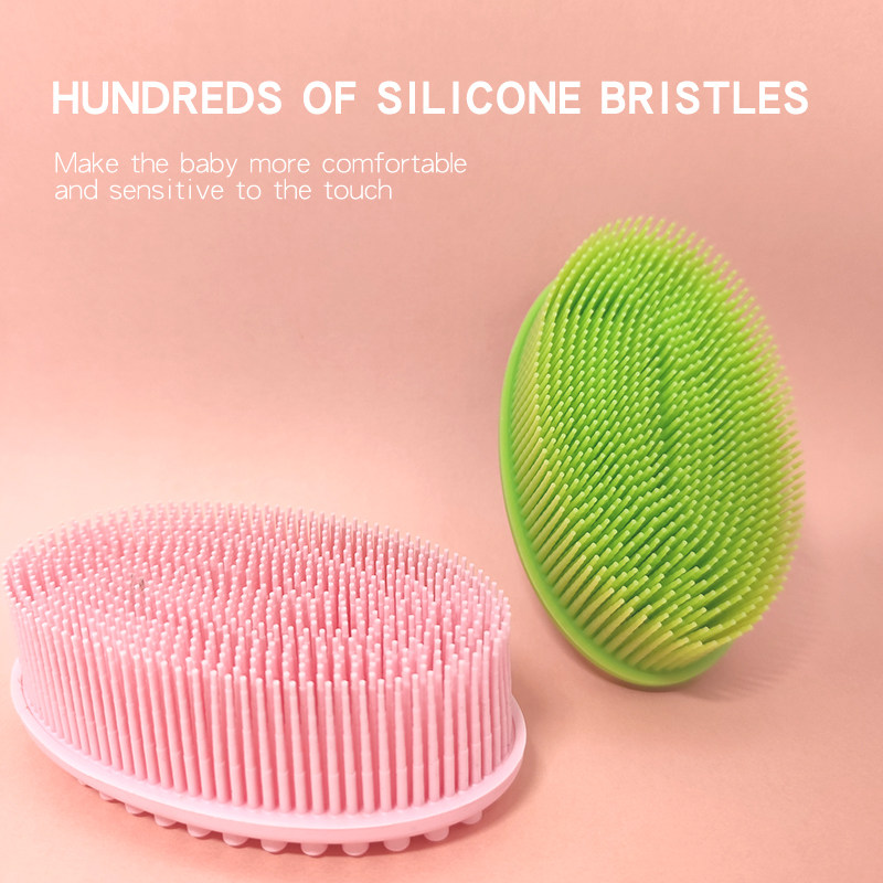 Silicone massage shower brush