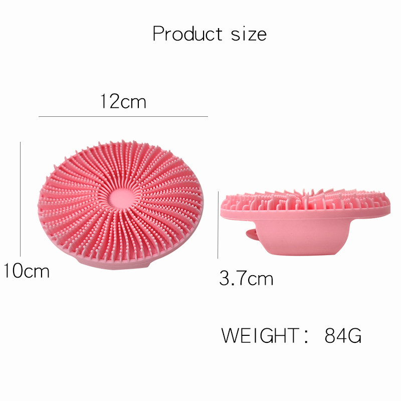 Silicone massage shower brush