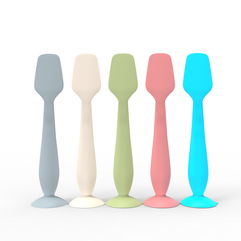 Silicone Baby Diaper Cream Spatula Soft Silicone Butt paste Spatula Diaper Cream Applicator with Suction Cup Base