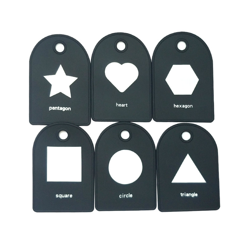 Toddler Flash Cards Food Grade Silicone Baby Teether and Flashcard Educational Preschool Toddler Flashcards