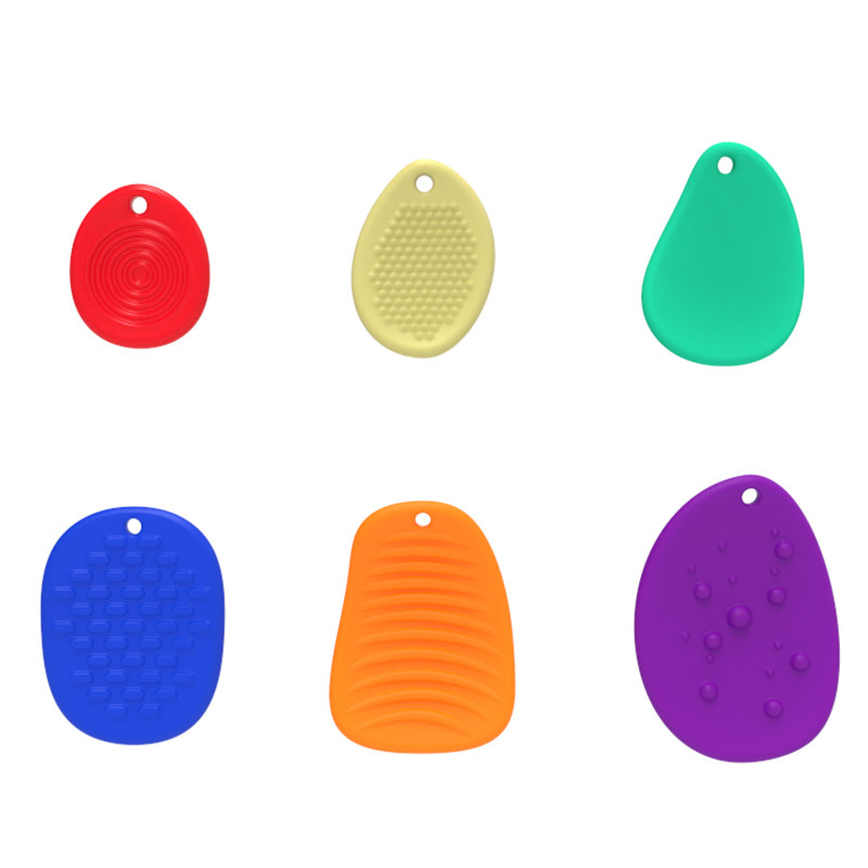 2024 Newest Food Grade Silicone Sensory Stone Fidget Toys Pack Textured Soft Worry Stone for Autism Kids Calming Relief Stress No reviews yet
