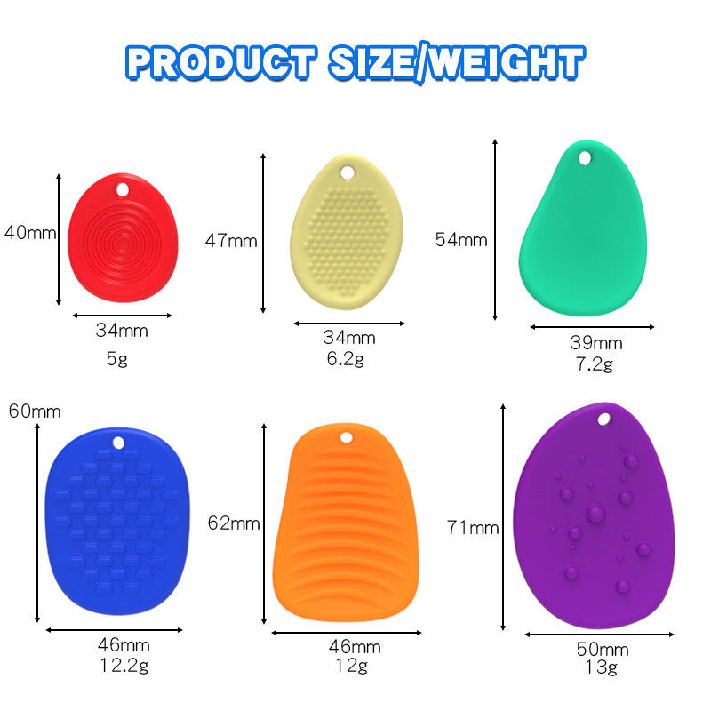 2024 Newest Food Grade Silicone Sensory Stone Fidget Toys Pack Textured Soft Worry Stone for Autism Kids Calming Relief Stress No reviews yet