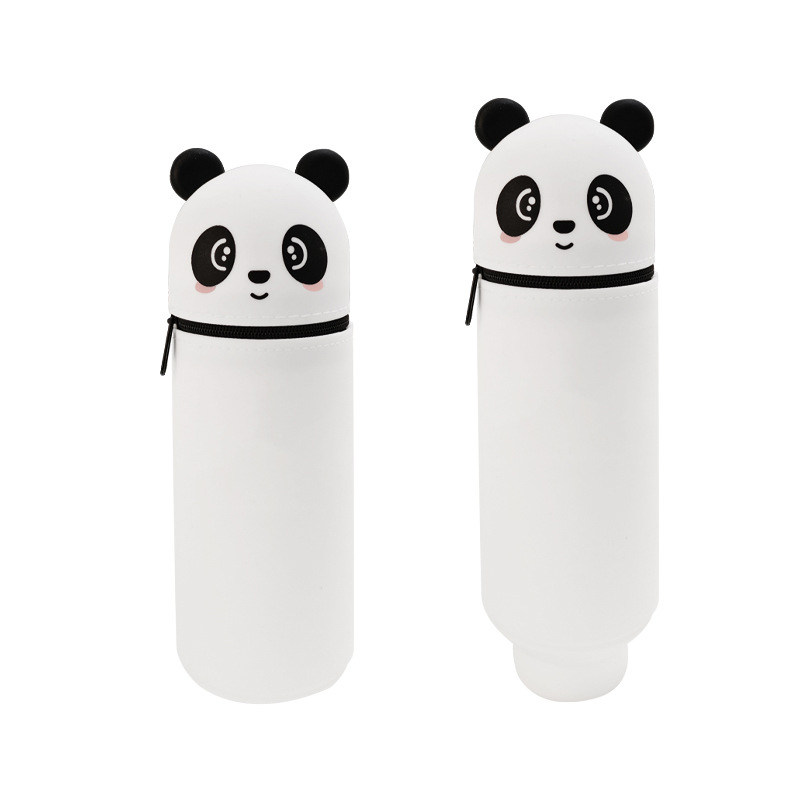2025 Newest Food Grade Silicone White Panda Pen Holder