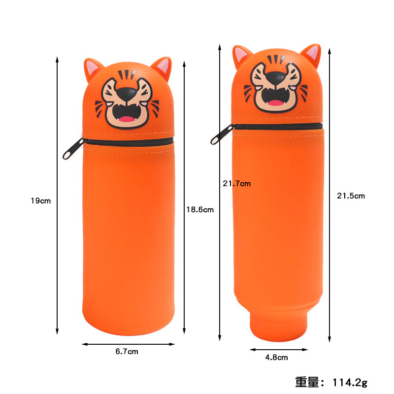 2025 Newest Food Grade Silicone Tiger Pen Holder