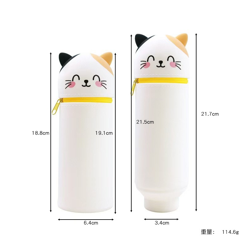 2025 Newest Food Grade Silicone Kitten Pen Holder
