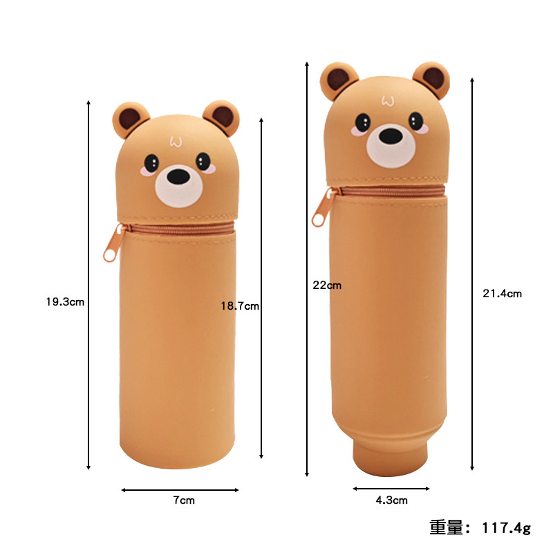 2025 Newest Food Grade Silicone Bear Pen Holder