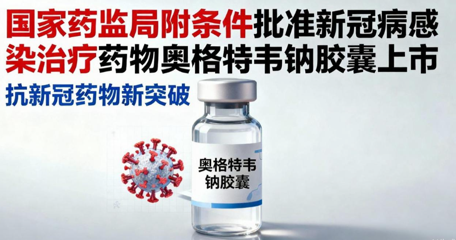 国家药监局附条件批准新冠病毒感染治疗药物奥格特韦钠胶囊上市