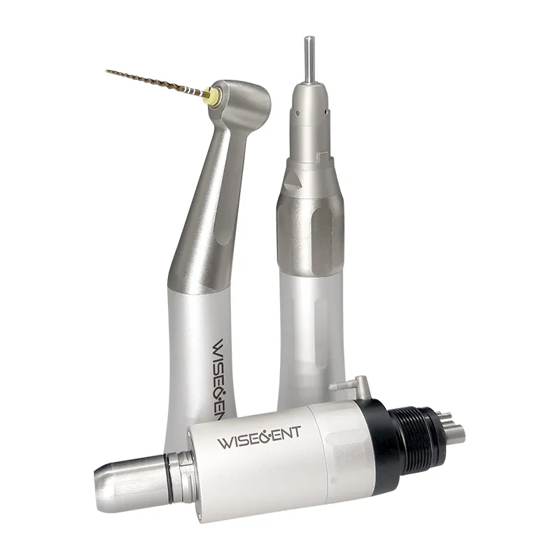 WISEDENT - Low Speed Dental Handpiece External Water Spray Contra angle Air Motor Straight Handpiece BR-414FX