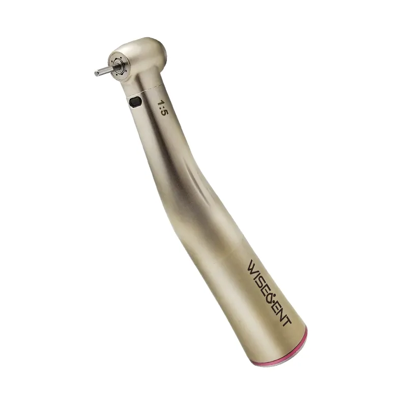 WISEDENT - 1 5 Increase Speed Handpiece Push Bottom Contra Angle BR-422SS-15 with Stainless Steel material