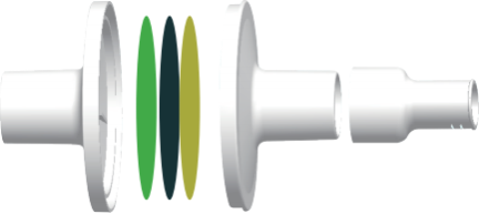 Disposable pulmonary function meter filters