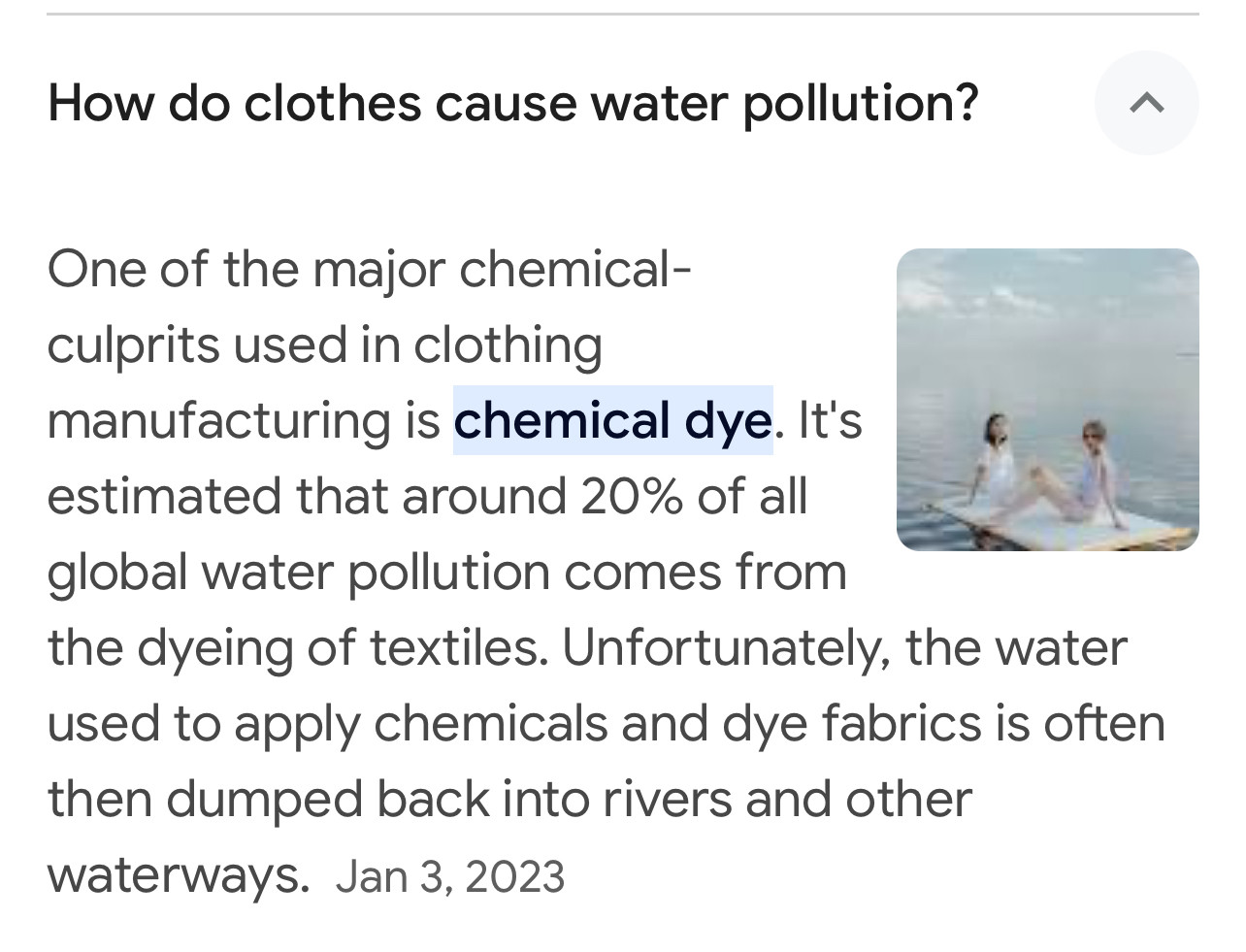 How do clothes cause water pollution?