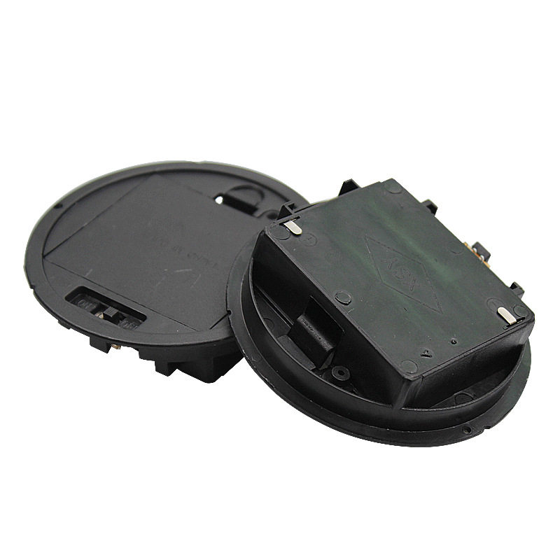 Onlyoa 4.5V 3*AA Round Battery Holder with switch and Cover Black White Battery Box case