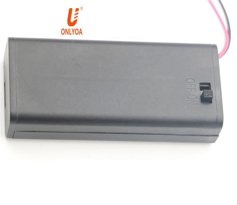 ONLYOA 3AAA 2 cell Battery Holder With Switch Cover Lead/Wire 3V 3AAA 3A Battery Storage Box Holder