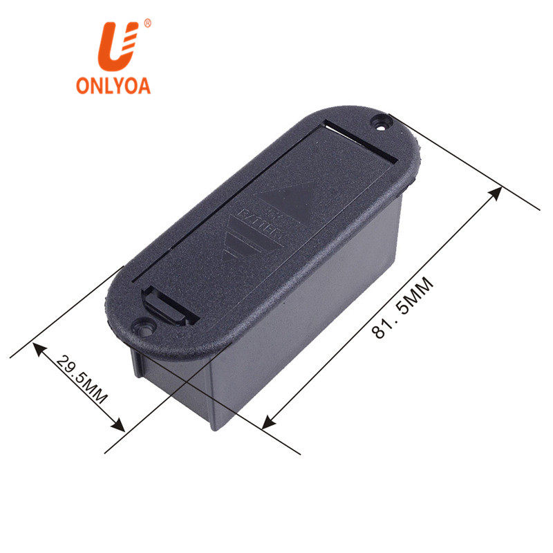ONLYOA 9V Pickup Guitar Battery Holder Battery Compartment 9V Bass Battery Box Case For Active Guitar Bass Pickup