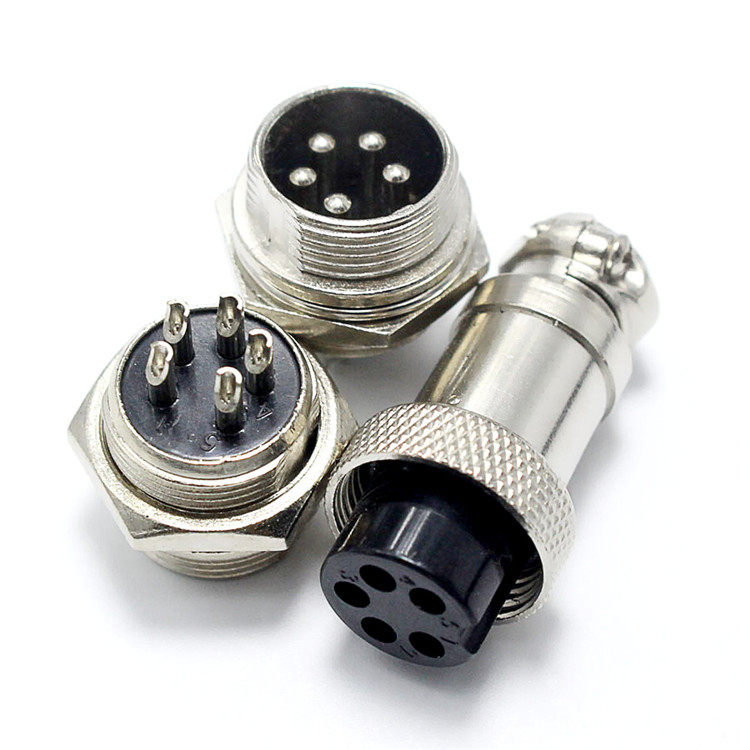 ONLYOA GX16 M16 5 pin mini circular electrical connector for CCTV sensor cable