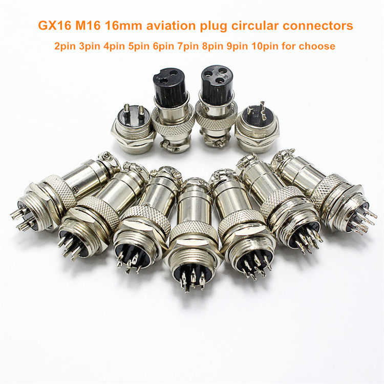 ONLYOA GX16 M16 5 pin mini circular electrical connector for CCTV sensor cable