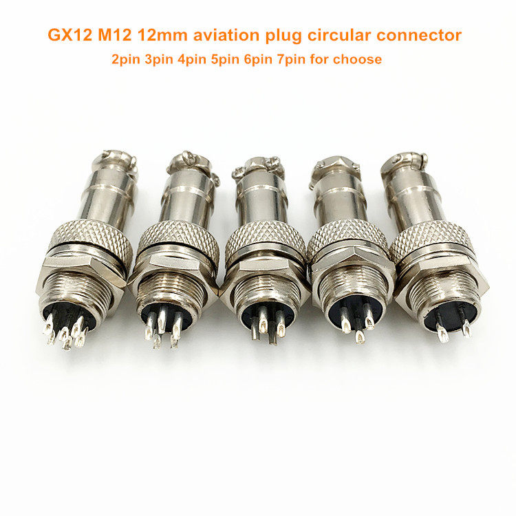 ONLYOA GX12 M12 7 pin waterproof electrical aviation connectors