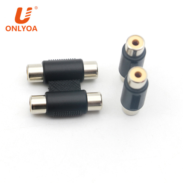 Double 2 RCA connector Female to 2 RCA Female audio Audio Video Adapter connector
