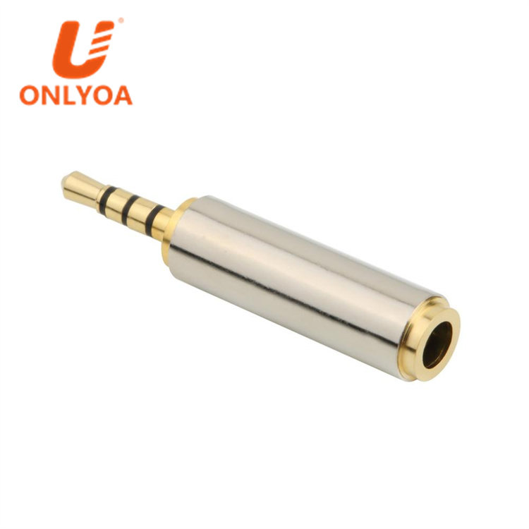 Onlyoa Gold plated 2.5mm 4-pole TRRS Male to 3.5mm 4 pole TRRS Female Headphone Jack Audio Converter Adapter