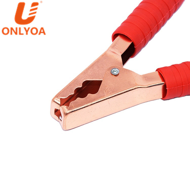 Crocodile clamps 300A Copper Plating Crocodile Clip Test Clamp Safety Test Clip Charging Clip for Car Auto Vehicle