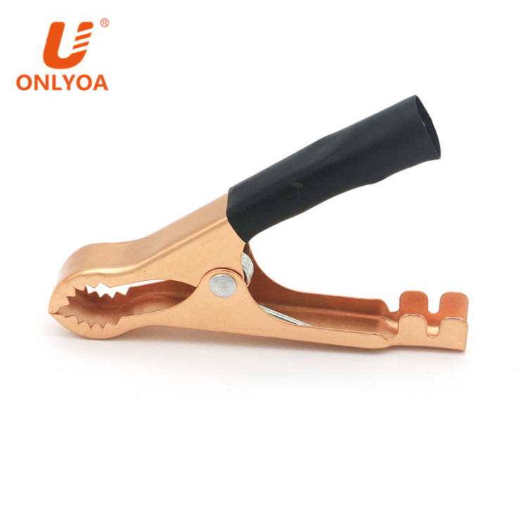 80mm current 50A opening 25mm Copper Plated Metal Battery Terminal Alligator Clip Crocodile Clamp adapter