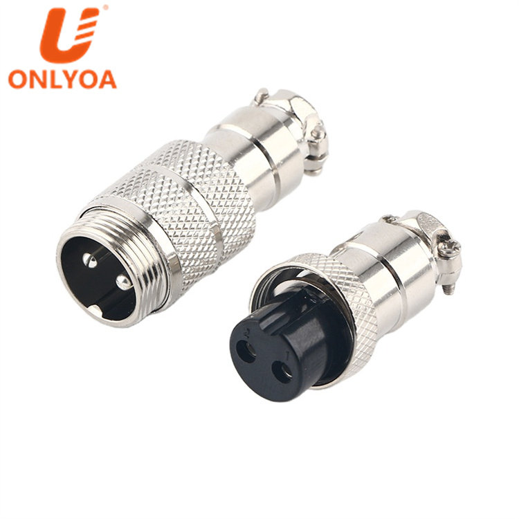 ONLYOA Aviation Plug Socket Connector 2 3 4 5 6 7 8 9 10 12 Pin GX16 M16 Male and Female Electrical Circular Aviation Connector