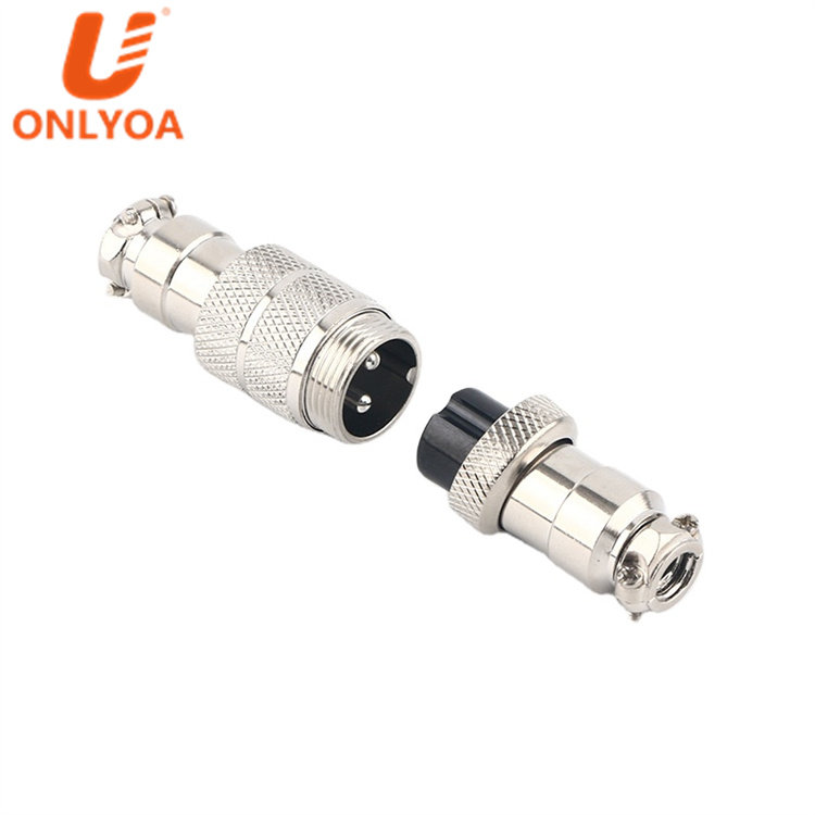 ONLYOA Aviation Plug Socket Connector 2 3 4 5 6 7 8 9 10 12 Pin GX16 M16 Male and Female Electrical Circular Aviation Connector