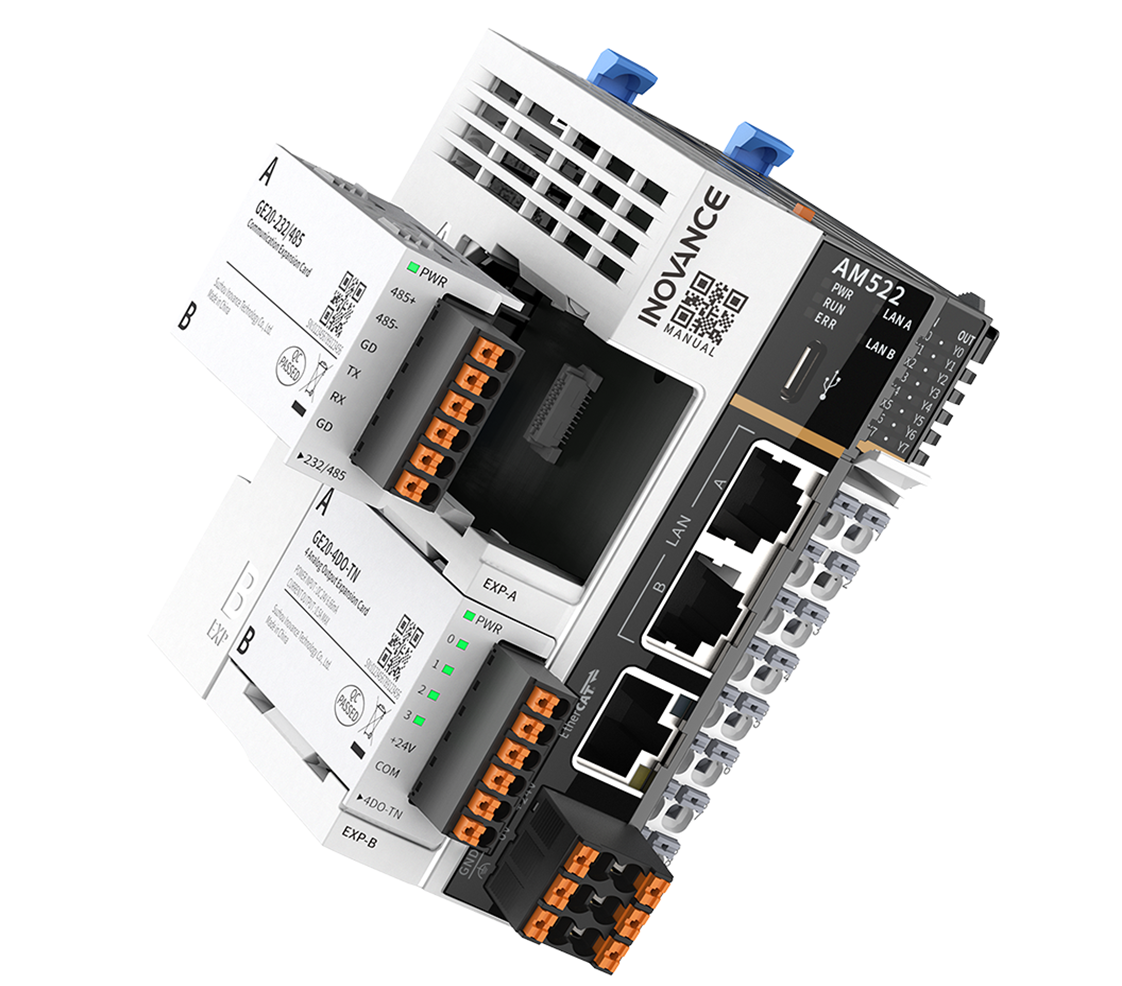 AM500系列 PLC（8軸的AM521-0808TN 和  16軸的AM522-0808TN）