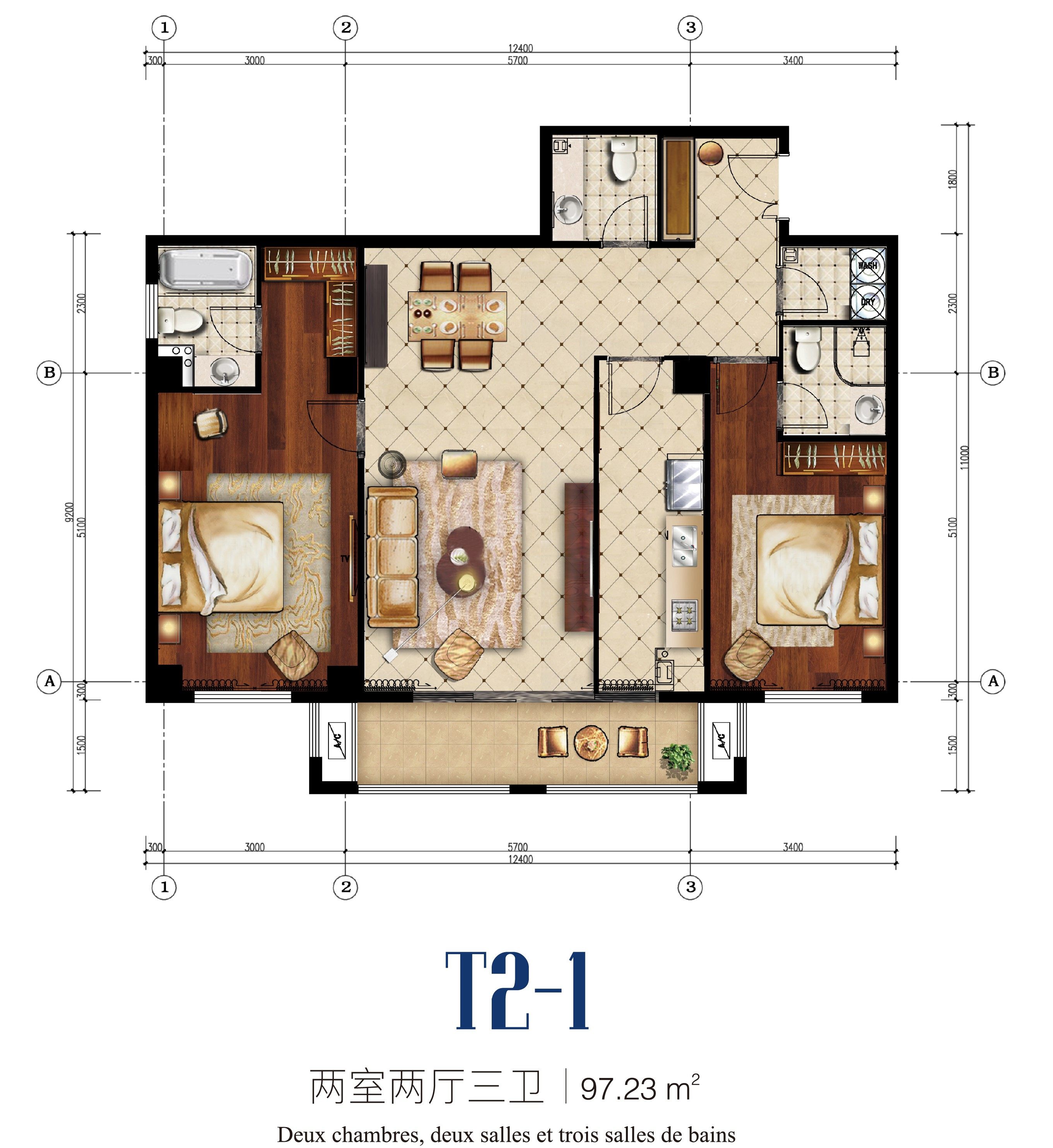 Appartements de type T2-1