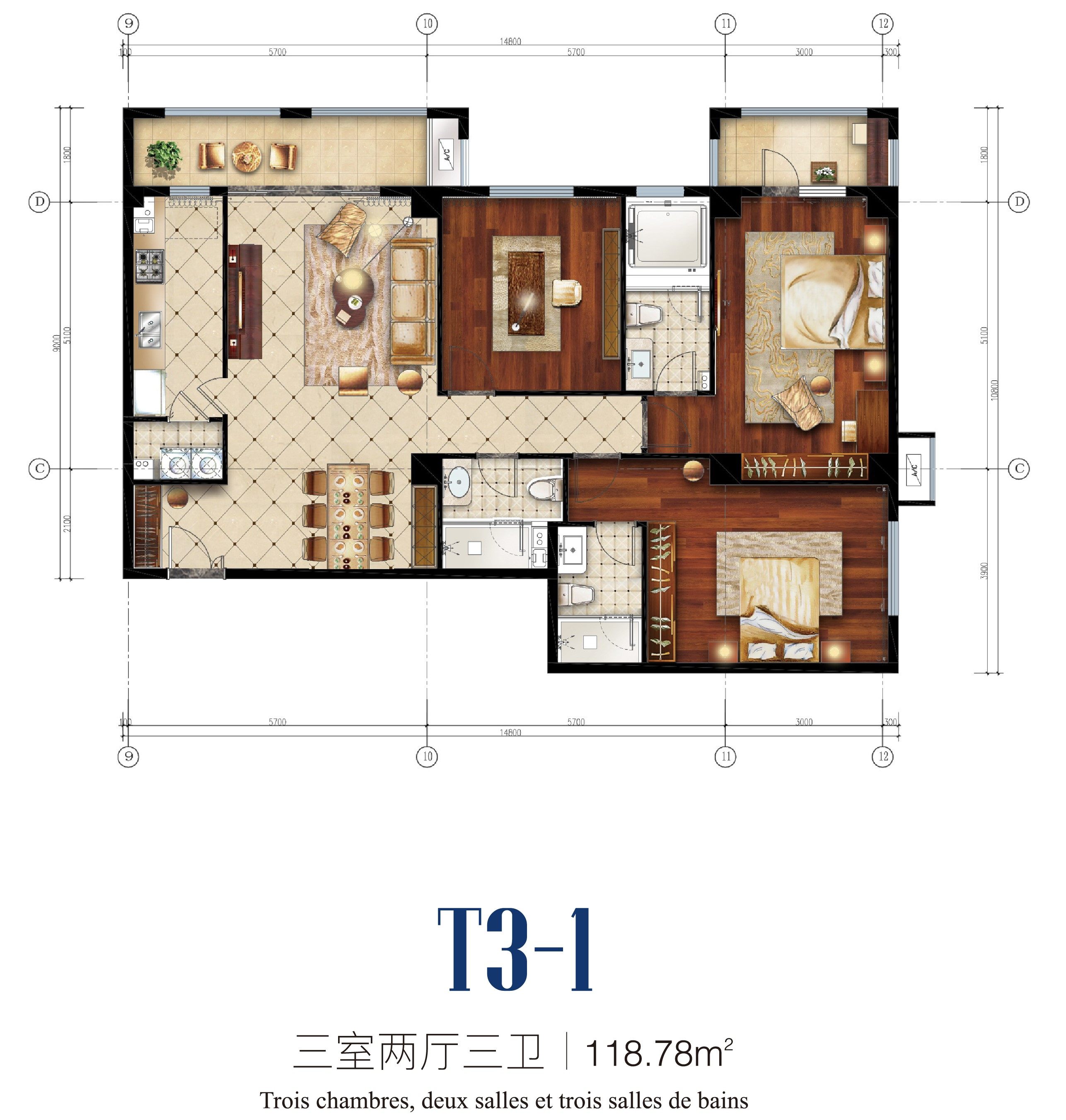 Appartements de type T3-1