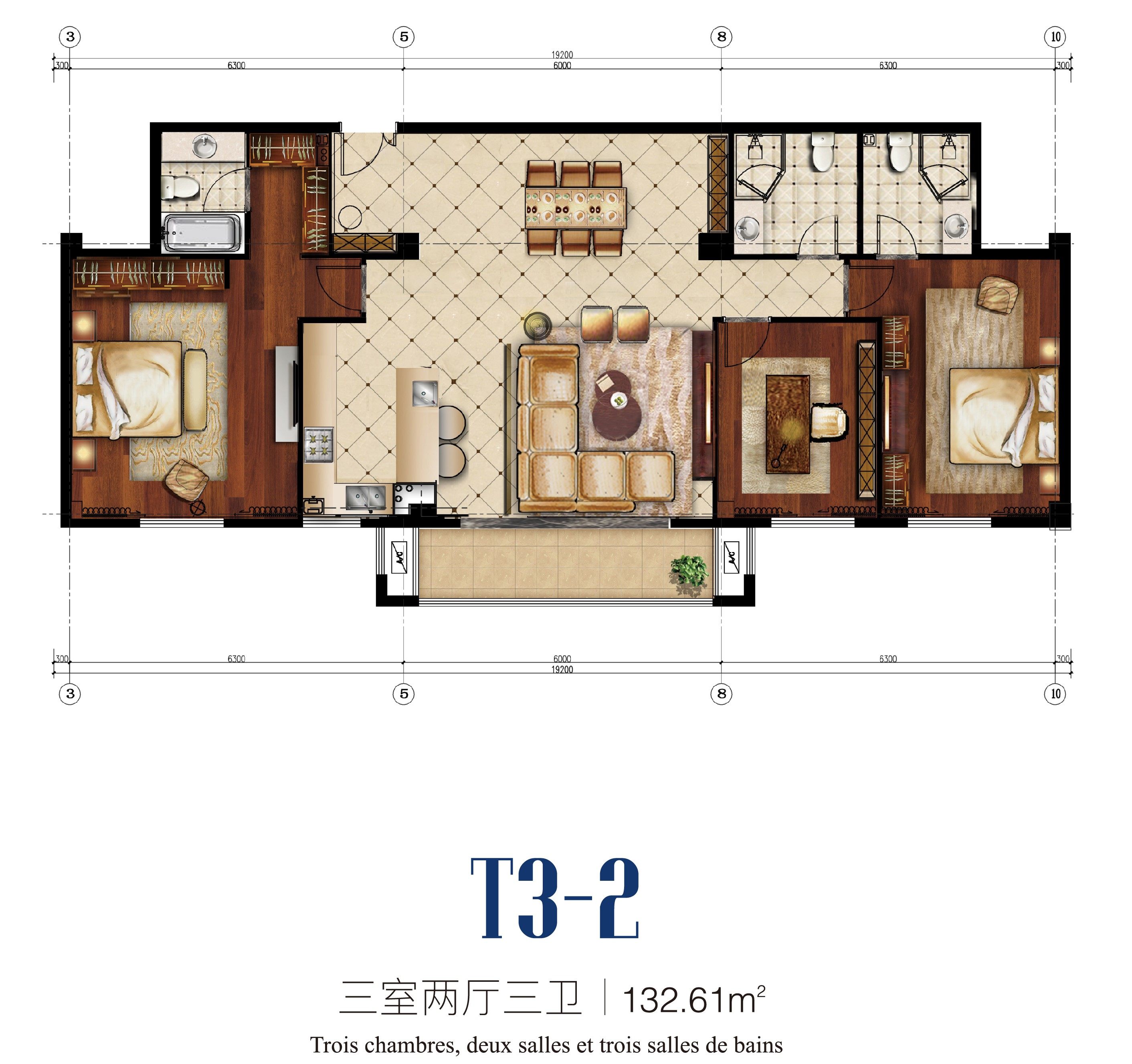 Appartements de type T3-2