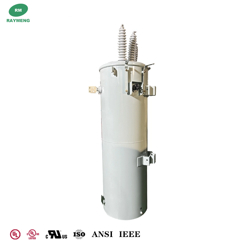 UL Listed 150Kva Three Phase Pole Mounted Transformer Oil Immersed 34.5KV To 208Y Power Distribution Transformers