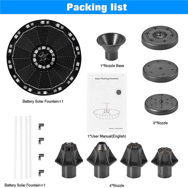 Solar Fountian  with LED SP02D