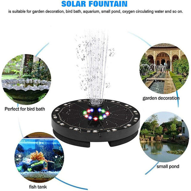 Solar Fountian  with LED SP02D