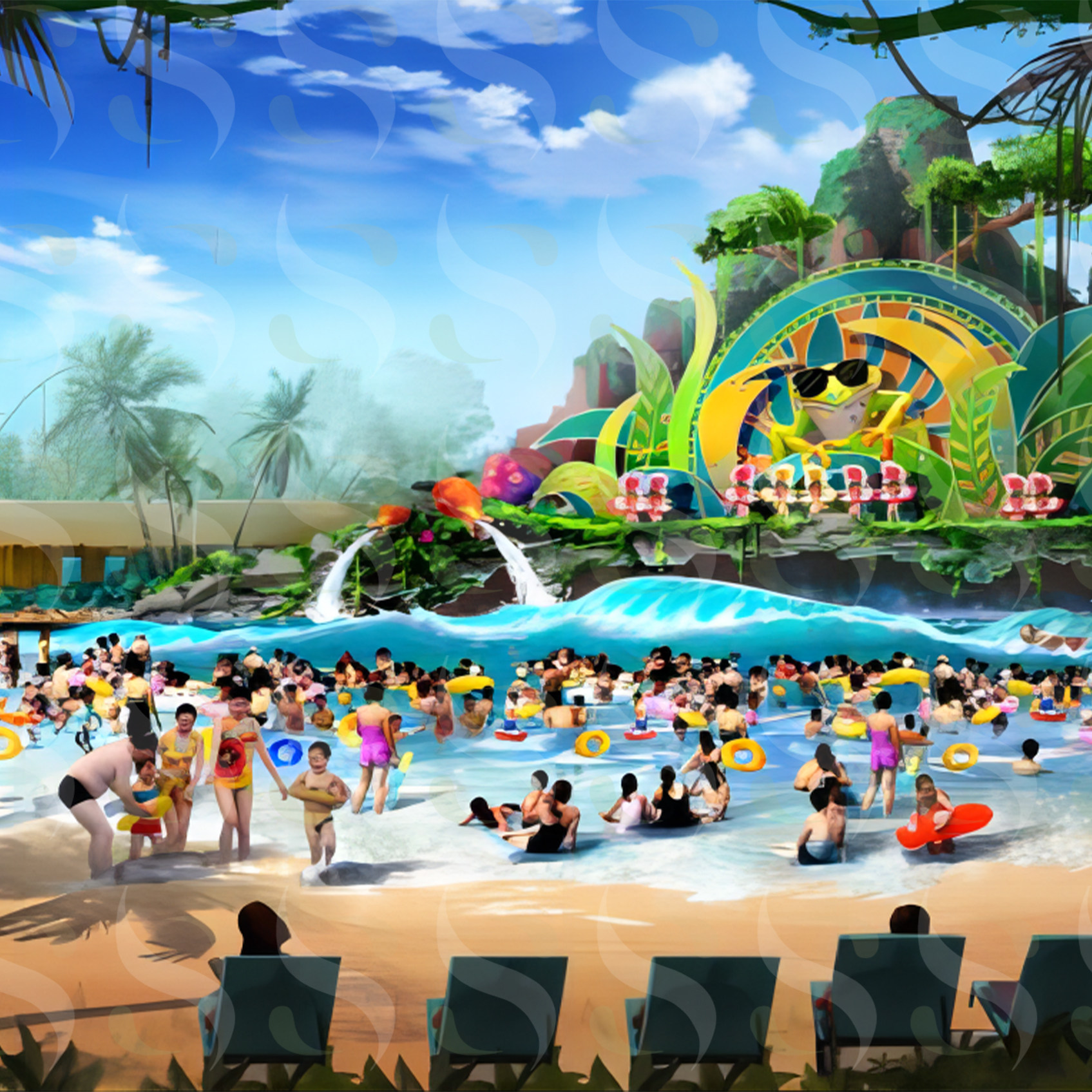 黄冈嗨派蛙水陆乐园