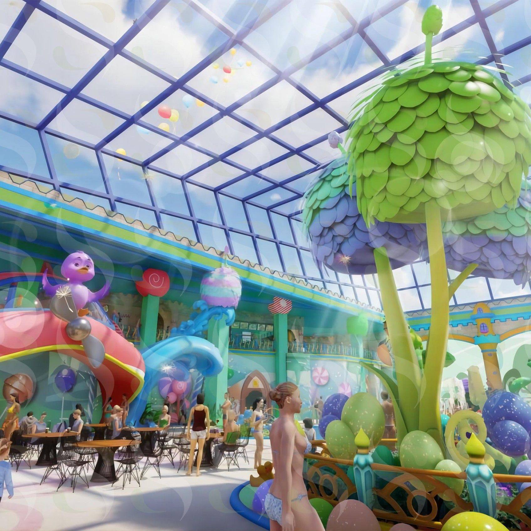 射阳安徒生童话乐园-丑小鸭幻彩水世界