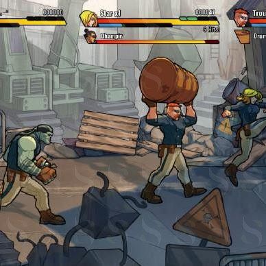 体感互动投影空间版-体感街机(怒之铁拳混乱斗士)