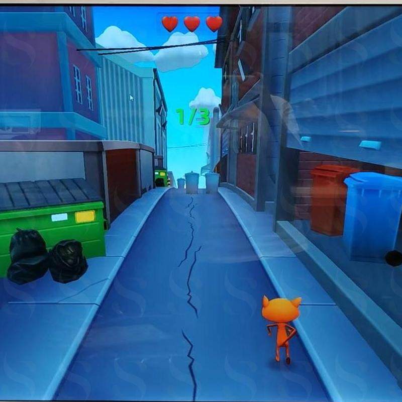 体感互动投影空间版-体感小动物向前冲