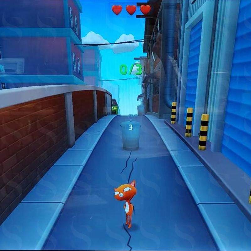 体感互动投影空间版-体感小动物向前冲